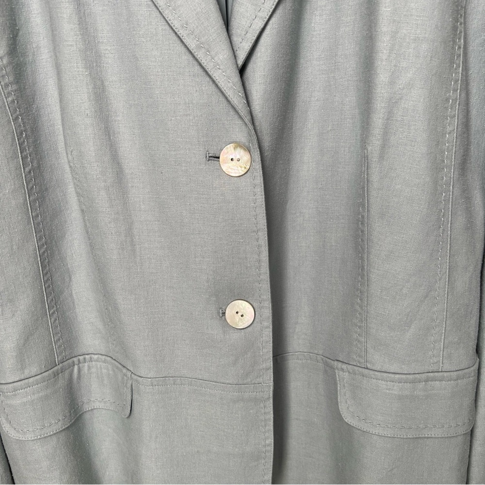 Chico’s Captiva Isle Trentino Jacket Light Blue Size 3 NWT $128 - Picture 6 of 15